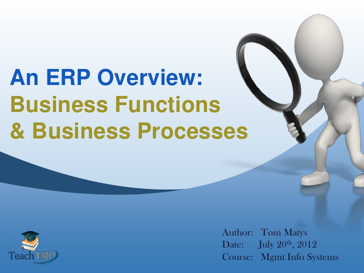 business processes in erp